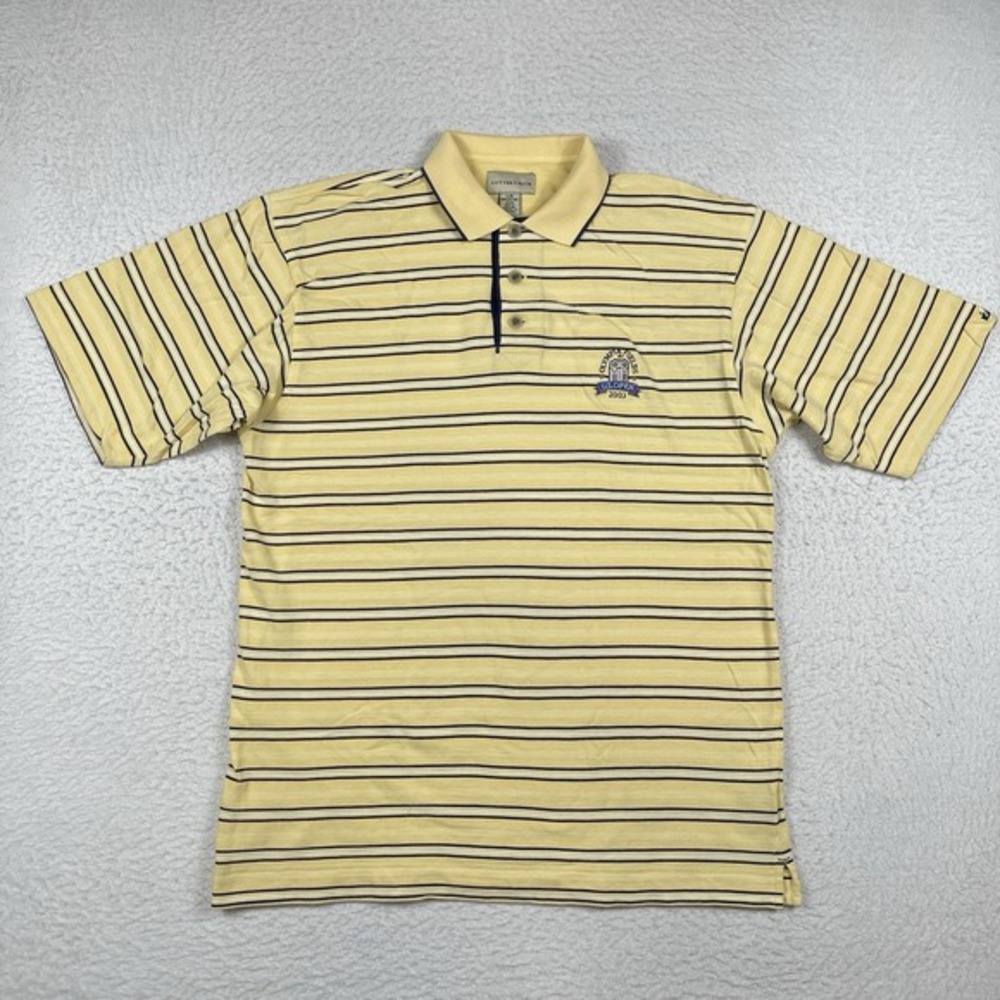 Cutter & Buck Polo Shirt Mens Large Vintage Golf Y2K US Open Preppy Casual Work
